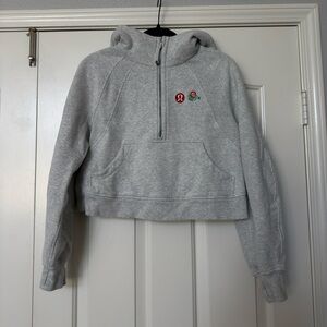 lululemon run for the roses special edition scuba half zip hoodie